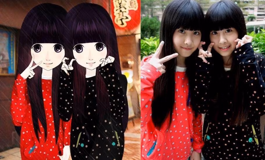 Hình ảnh của Sandy và Mandy được chibi hóa vô cùng dễ thương.