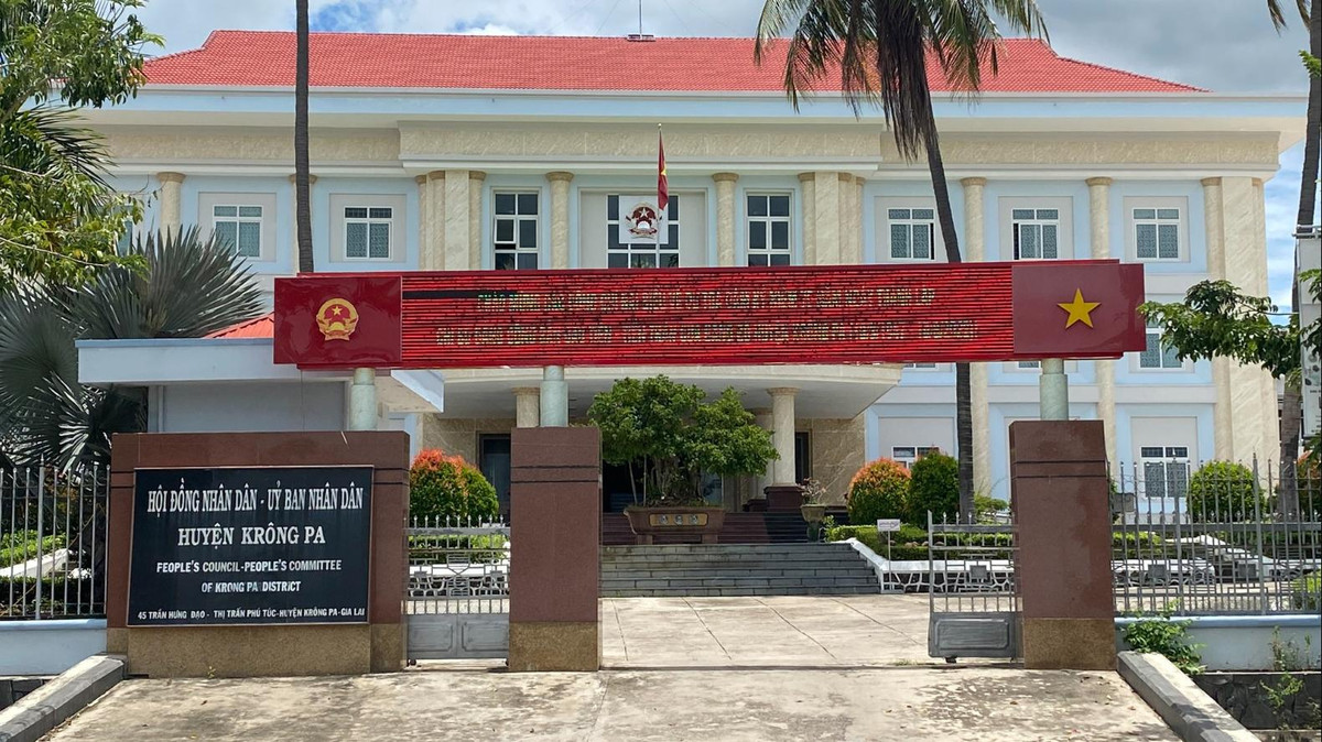 Trụ sở UBND huyện Krông Pa, tỉnh Gia Lai. (Ảnh: Internet)