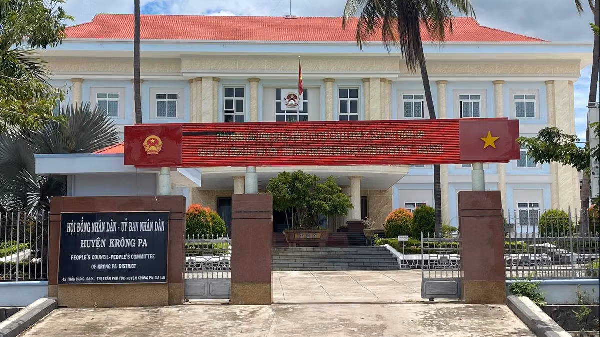 Trụ sở UBND huyện Krông Pa, tỉnh Gia Lai. (Ảnh: Internet)