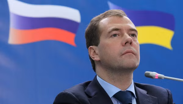 Thủ tướng Nga Dmitry Medvedev.