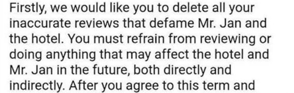Chê bai khu nghỉ dưỡng, du khách bị kiện và có thể bị đi tù - Hình 3 Che bai khu nghi duong, du khach bi kien va co the bi di tu-Hinh-3