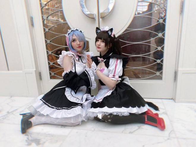 Nhiều bạn trẻ hóa thân thành cô hầubàn Nhật Bản.