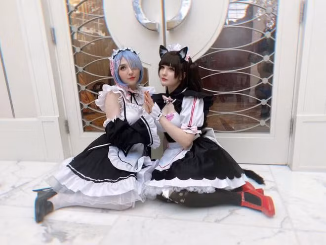 Nhiều bạn trẻ hóa thân thành cô hầubàn Nhật Bản.