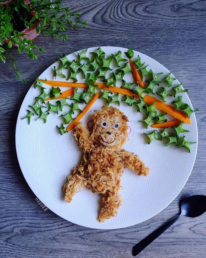 Dia com trang tri dep nhu tranh ve cua ba me 8X-Hinh-12