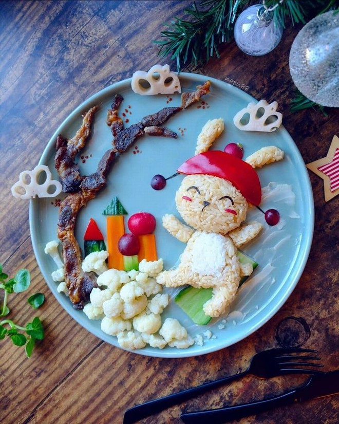 Dia com trang tri dep nhu tranh ve cua ba me 8X-Hinh-24