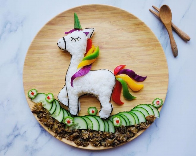 Dia com trang tri dep nhu tranh ve cua ba me 8X-Hinh-17