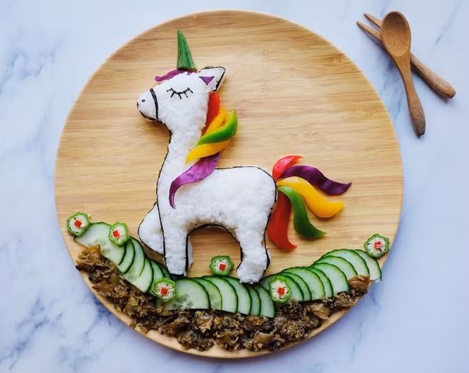 Dia com trang tri dep nhu tranh ve cua ba me 8X-Hinh-17