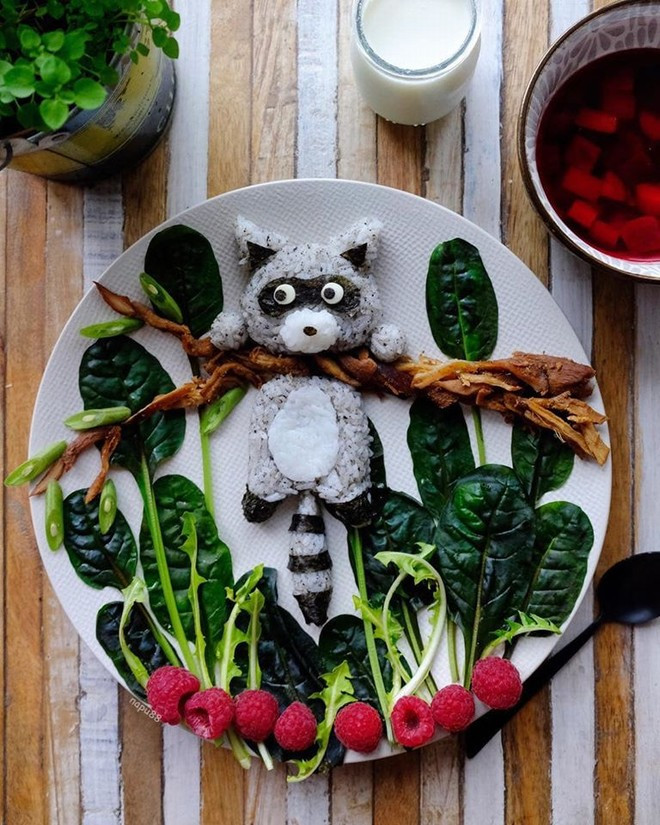 Dia com trang tri dep nhu tranh ve cua ba me 8X-Hinh-4