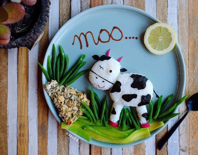 Dia com trang tri dep nhu tranh ve cua ba me 8X-Hinh-3