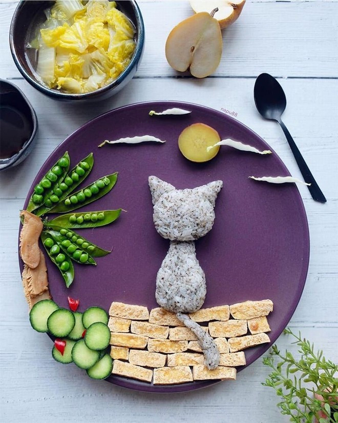 Dia com trang tri dep nhu tranh ve cua ba me 8X-Hinh-18