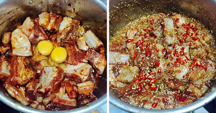 4 mon an la thu pham rut ngan tuoi tho