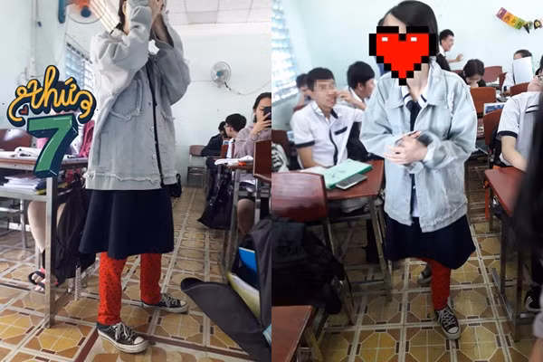 Kieu thoi trang kho hieu di hoc mua ret cua nu sinh