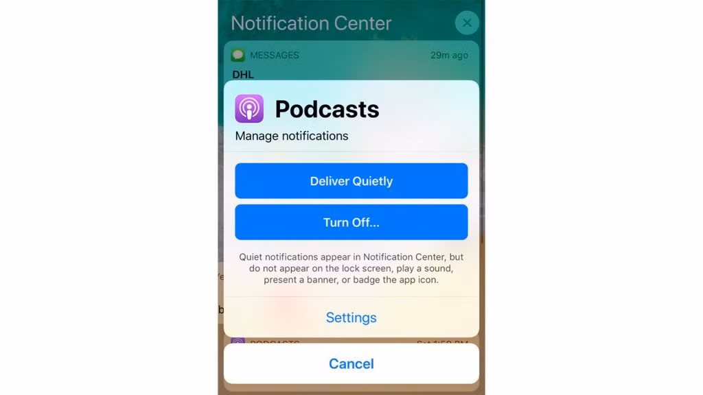 Cách tắt nhanh các thông báo phiền phức trên iPhone ảnh 3