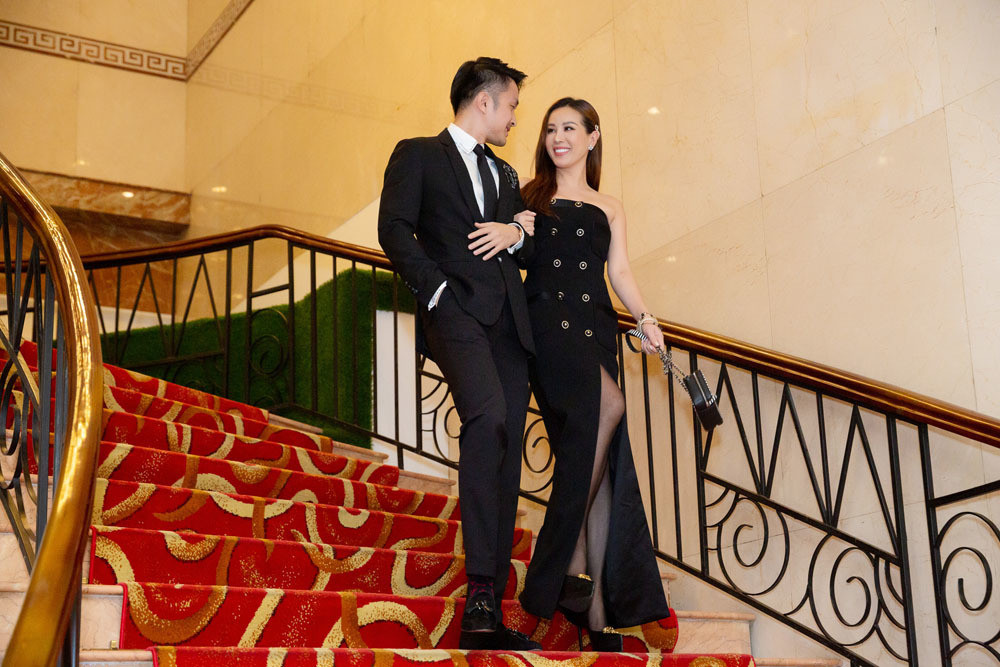 Hoa hau Thu Hoai va cuoc song hanh phuc ben ban trai