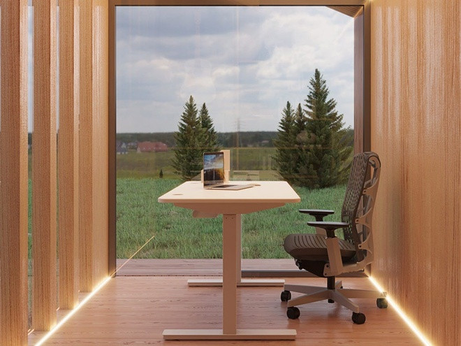 Có thể tích hợp thêm giá sách và điều hoà hoặc lò sưởi theo yêu cầu của khách hàng. Ảnh: Autonomous.