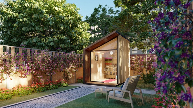 Zen Pod có thể được cấp nguồn điện thông qua kết nối dây đến nhà của khách hàng hoặc sử dụng nguồn điện riêng. Ảnh: Autonomous.