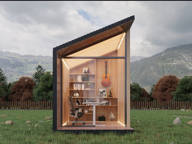 Covid-19 đang khiến nhiều người phải làm việc tại nhà thay vì đến văn phòng như trước kia. Nắm bắt xu hướng mới, Autonomous, công ty chuyên sản xuất đồ nội thất văn phòng, đã cho ra mắt Zen Work Pod, một dạng cabin làm việc di động đem đến không gian làm việc chuyên nghiệp ngay tại nhà. Ảnh: Autonomous.