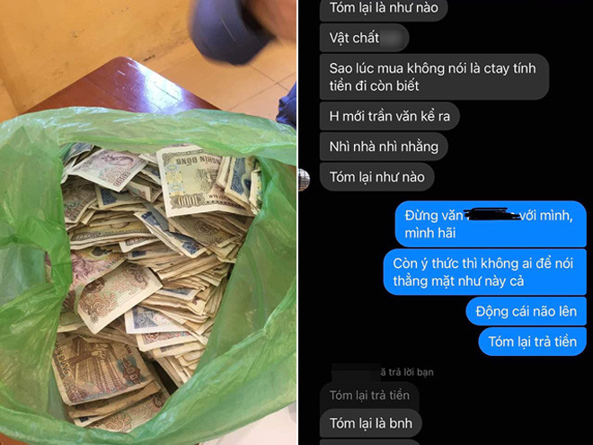 Doi no ban trai cu, co gai soc khi nhan duoc tui tien le