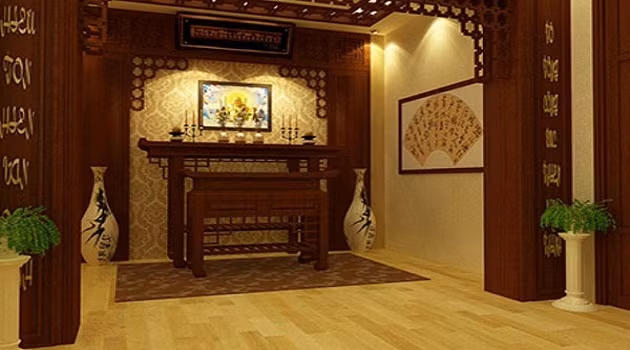 Thiet ke ban tho hop phong thuy cho nguoi menh Moc