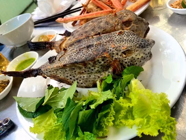 Thân cá có màu nâm xám hoặc xám nhạt. Trên da có các chấm nâu và vết nâu.