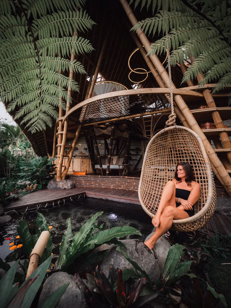 Ngoi nha tre giua rung, khong khac gi thien duong duoi ha gioi