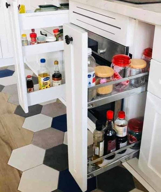 6 Meo bien can bep tro nen thoang dang, gon gang hon