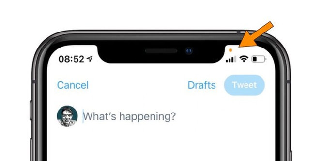 Chấm tròn cam và xanh xuất hiện trên iPhone ý nghĩa gì? Cham tron cam va xanh xuat hien tren iPhone y nghia gi?