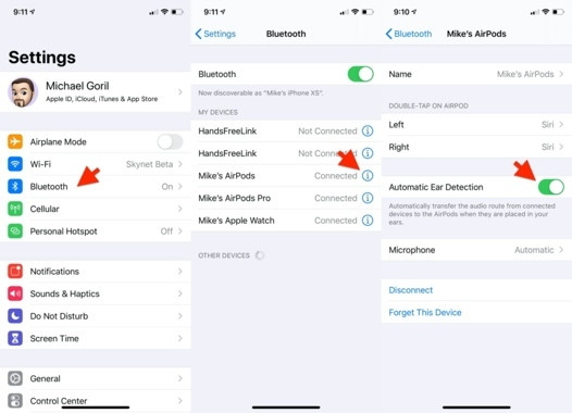 Cách tắt tính năng tự động dừng phát nhạc khi tháo tai nghe AirPods ảnh 2