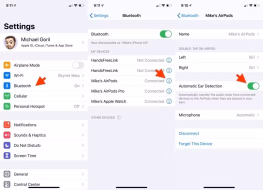 Cách tắt tính năng tự động dừng phát nhạc khi tháo tai nghe AirPods ảnh 2