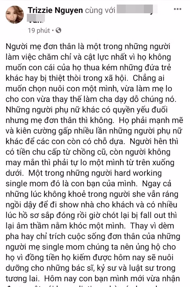 Trizzie Phuong Trinh noi ve kho khan cua me don than-Hinh-2