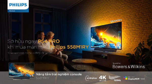 Trai nghiem man hinh Philips Momentum 558M1RY