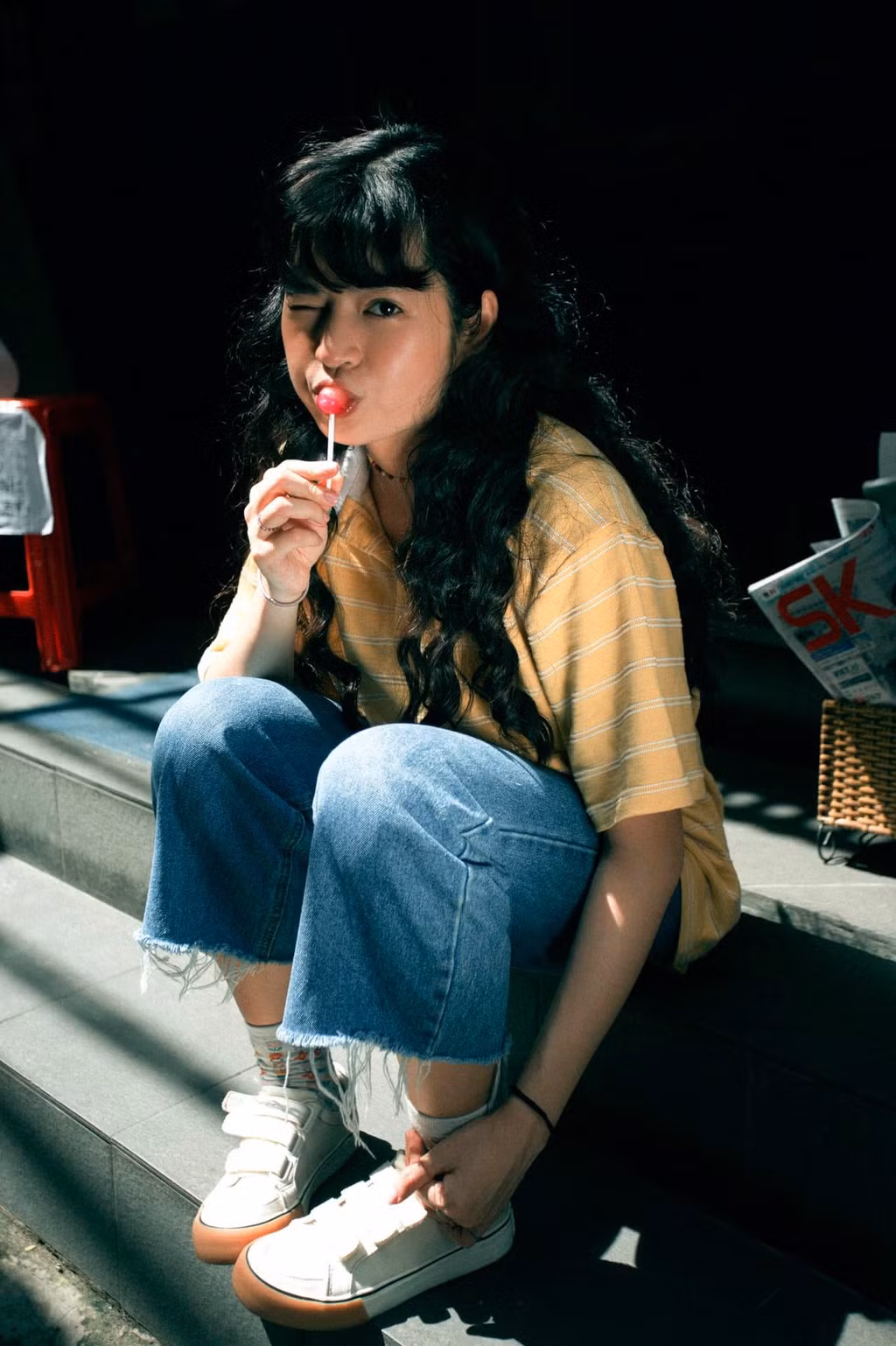 Voc dang cua Khanh Van 'Mat biec' khi nang 48 kg-Hinh-2