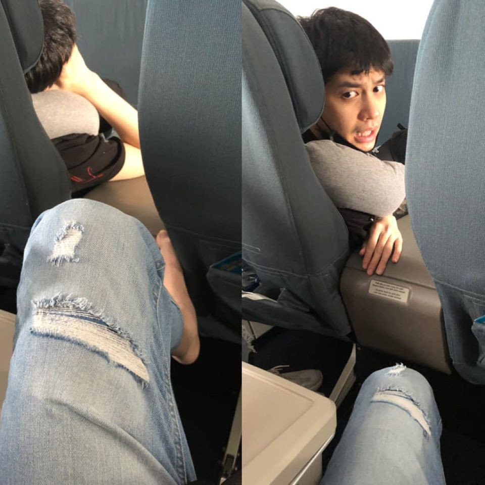 Noo Phuoc Thinh kho chiu khi quan ly dat chan len ghe may bay