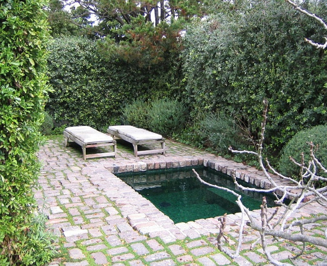 Bồn ngâm nước nóng được thiết kế độc đáo, đem lại cảm giác gần gũi với thiên nhiên.