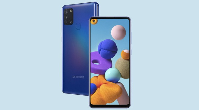 Ra mat Galaxy A21s - 5 camera, pin 5.000 mAh, gia duoi 5 trieu
