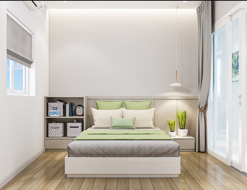 Trong các gia đình hiện đại, bố mẹ thường cho con ra ngủ riêng từ rất sớm nên phòng ngủ cô con gái lớn được trang trí theo sở thích của bé.