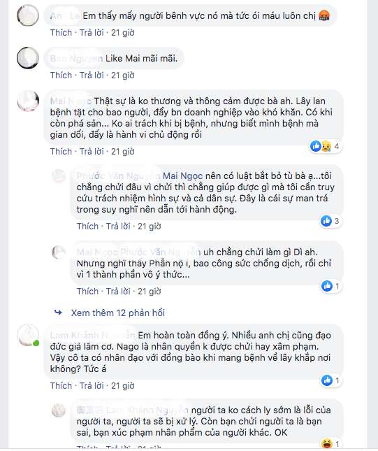 Phương Mai gay gắt gọi bệnh nhân số 17 nhiễm Covid-19 là con - Hình 3 Phuong Mai gay gat goi benh nhan so 17 nhiem Covid-19 la con-Hinh-3