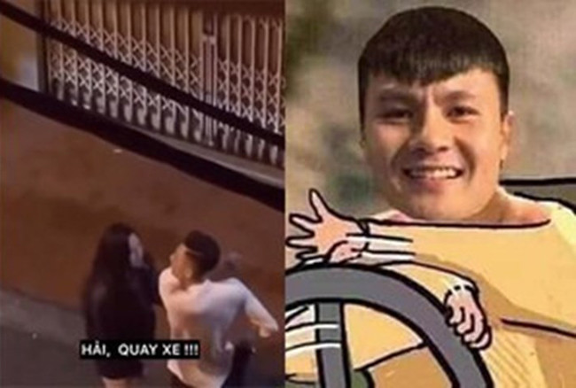 Quang Hải méo mặt với trào lưu Hải, quay xe hot trên mạng xã hội Quang Hai meo mat voi trao luu Hai, quay xe hot tren mang xa hoi