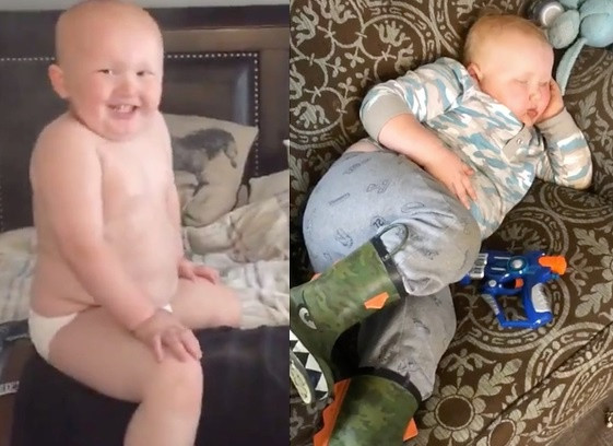 Gavin (3 tuổi, sống ở Mỹ) - biệt danh “Big Baby” hay “Boss Baby” - trở thành hiện tượng mạng sau khi các clip vui đùa của cậu bé được bố mẹ chia sẻ lên mạng xã hội. Bên cạnh các bình luận khen ngợi sự dễ thương của Gavin, không ít dân mạng chế ảnh và miệt thị cơ thể cậu bé khiến gia đình em rất bức xúc. Bà Kathryn - mẹ Gavin - khẳng định Gavin là cậu bé khỏe mạnh và rất yêu đời. Người mẹ cho biết gia đình sẽ tiếp tục chia sẻ các video của Gavin lên mạng xã hội với mục đích “mang tiếng cười đến cho mọi người”. Ảnh: Insider.