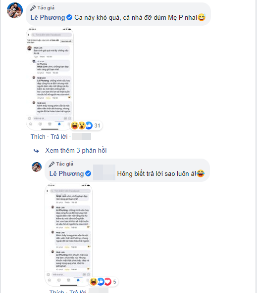 Chồng bị chê xấu, Lê Phương xin trợ giúp từ dân mạng - Hình 3 Chong bi che xau, Le Phuong xin tro giup tu dan mang-Hinh-3