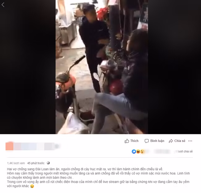 Mang cơm đến công ty cho vợ, chồng phát hiện bị "cắm sừng" Mang com den cong ty cho vo, chong phat hien bi