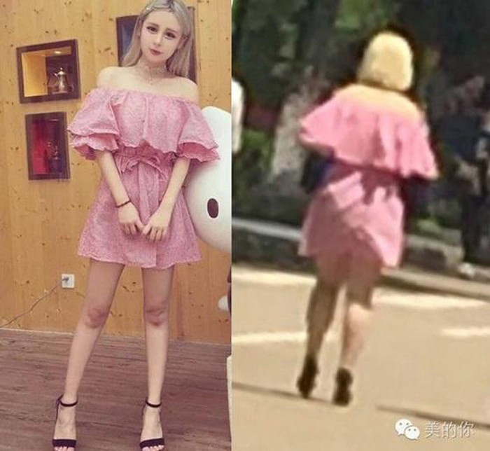 Trong những bức ảnh do người qua đường vô tình ghi lại được, Shirley gây thất vọng vì vẻ ngoài kém sắc. Đôi chân dài miên man từng khiến nhiều người ngưỡng mộ của Shirley hóa ra cũng chỉ là sản phẩm của photoshop và app chỉnh ảnh. Những bức ảnh đời thật đã "tố cáo" nhiều khuyết điểm về ngoại hình, đồng thời bóc phốt hot girl sống ảo, lạm dụng phần mềm chỉnh sửa. Vỡ mộng vì hình ảnh đời thực kém sắc của Shirley, nhiều dân mạng đã ngay lập tức bỏ follow cô nàng, quay lưng chỉ trích hot girl lừa dối người hâm mộ. Sau vụ việc, Vu Văn Tĩnh tỏ ra bức xúc vì những bình luận chê bai từ cộng đồng mạng. Cô giải thích mình chỉ hơi béo và loạt ảnh bóc phốt trên mạng là do người đăng cố tình làm xấu. Do ứng dụng làm đẹp ngày càng phổ biến và đa dạng, không ai gặp khó khăn trong việc chỉnh sửa các đặc điểm trên gương mặt họ cho tới khi cảm thấy hoàn hảo. Và khi con người dồn tất cả nỗ lực chỉ để đẹp hơn trong mắt người khác, họ hoàn toàn quên đi vẻ đẹp thực sự của bản thân. Không chỉ Shirley, hàng loạt hot girl khác cũng từng bị bóc phốt chỉnh ảnh quá đà, lừa dối người hâm mộ.