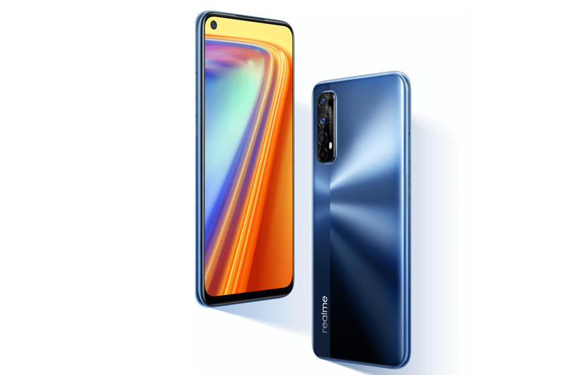 Can canh Realme 7 5G: RAM 8 GB, pin 5.000 mAh, sac 30W