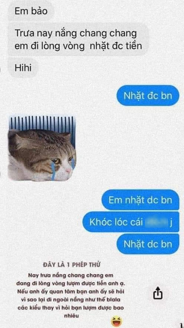 Rộ trend "thử lòng người yêu nhặt được tiền" và cái kết Ro trend