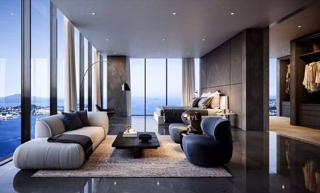 Mức giá này khiến căn penthouse trở nên đắt đỏ ngang bằng với các căn hộ cao cấp, xa hoa tại những trung tâm tài chính lớn trên thế giới như New York (Mỹ), London (Anh) và Singapore.