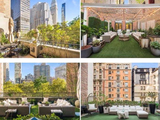 Ngoài ra, Jennifer còn sở hữu thêm 300 m2 không gian sân thượng bên ngoài căn hộ chia làm 4 khu khác nhau. Ảnh: Business Insider.