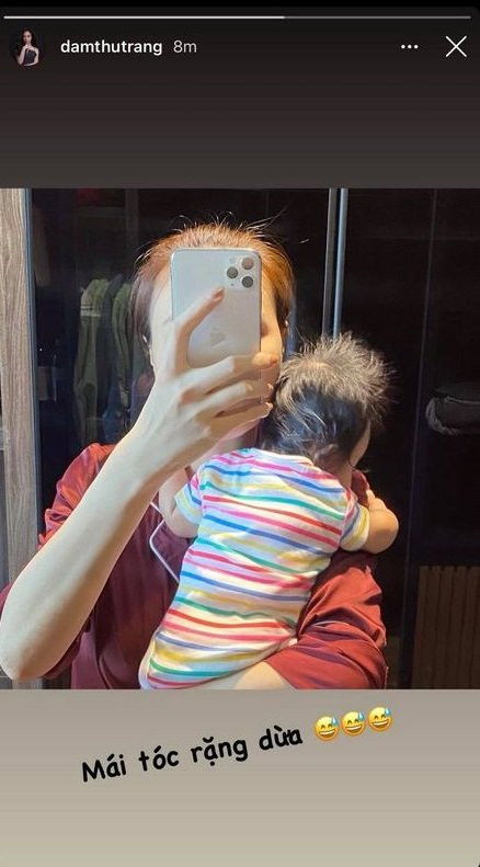 Đàm Thu Trang khoe đặc điểm đáng yêu của cô công chúa nhỏ Dam Thu Trang khoe dac diem dang yeu cua co cong chua nho