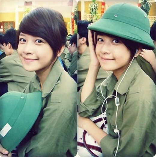 "Bóc mẽ" nhan sắc thật của các mỹ nhân Việt khi học quân sự ảnh 7