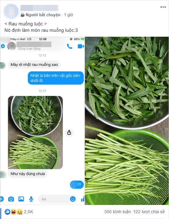 Thanh nien suyt ngat khi ban nhat rau muong sai qua sai