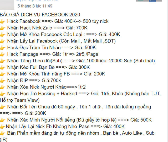 Gioi ban hang online chiem tai khoan nguoi noi tieng de ban hang-Hinh-3